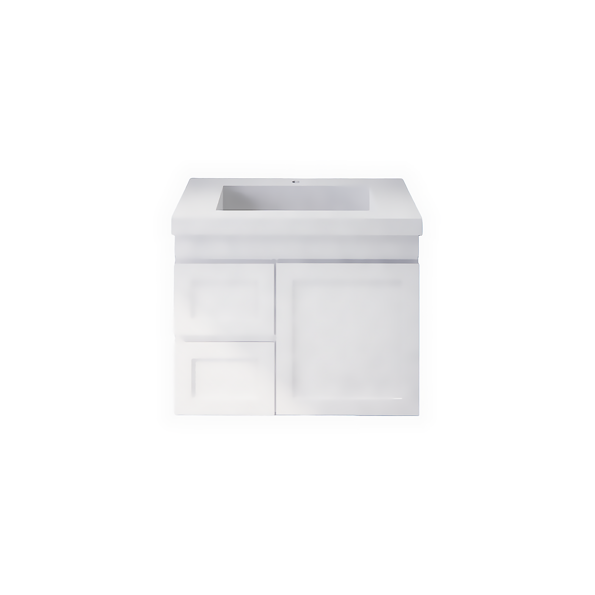Upgrade your bathroom with the Miami 735mm Wall Hung Vanity. Fluted design, flexible storage and premium top options available.-Vanity-Left Hand Drawers-Cabinet Only-Ezymall AU