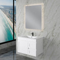 Load image into Gallery viewer, Upgrade your bathroom with the Miami 735mm Wall Hung Vanity. Fluted design, flexible storage and premium top options available.-Vanity-Left Hand Drawers-Cabinet Only-Ezymall AU
