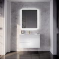Load image into Gallery viewer, Upgrade your bathroom with the Miami 882mm Wall Hung Vanity. Fluted design, flexible storage and premium top options available.-Vanity-Left Hand Drawers-Cabinet Only-Ezymall AU
