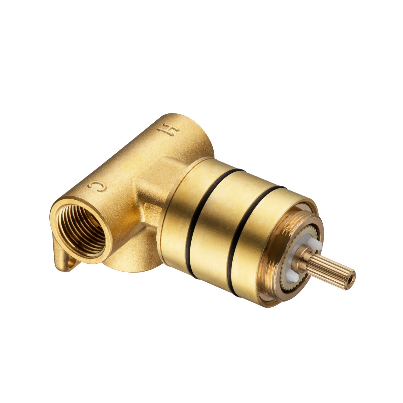 Install a Solid Brass Progressive Mixer In-Wall Part for sleek design & durability. Perfect for modern bathrooms. High-quality brass ensures long-lasting performance.-Wall Mixer-Ezymall AU