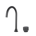 Load image into Gallery viewer, MOON brushed gunmetal swivel basin mixer made from solid brass with ceramic cartridge. WELS 5 Star rated, Watermark approved tap for modern bathrooms.-Basin Mixer-Ezymall AU
