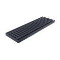 Load image into Gallery viewer, The Muses Ezy Flow Floor Grate in brushed black offers both style and efficiency. Dimensions are 100*100*14mm, maximum 5600mm, with an 80mm waste. Enhance your space today.-Floor Waste-Ezymall AU
