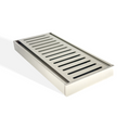 Load image into Gallery viewer, The Muses Ezy Flow Floor Grate in Brushed Nickel, 100*100*21mm with a 80mm Waste. Maximum 5600mm. Buy now at Ezymall for quality bathroom solutions!-Floor Waste-Ezymall AU
