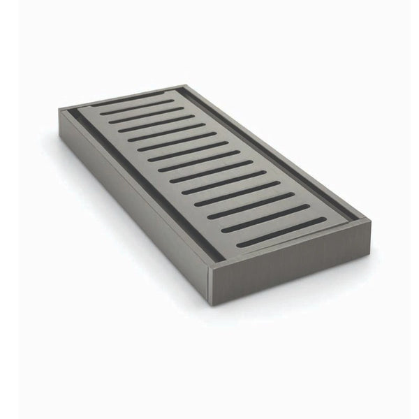 The Muses Ezy Flow Floor Grate in Gunmetal Grey, 100*100*21mm with a 80mm Waste. Maximum 5600mm. Buy now at Ezymall for quality bathroom solutions!-Floor Waste-Ezymall AU