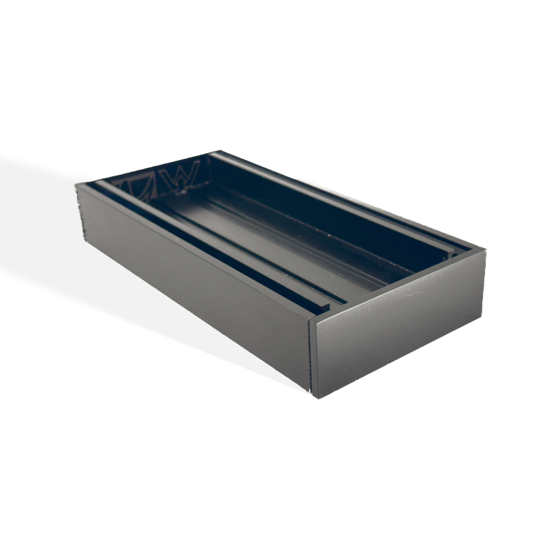 Buy the Muses Ezy Flow Tile Insert Grate! Measuring 100*100*35mm with a maximum 5600mm and 80mm waste outlet. Finished in brushed black. Order now!-Floor Waste-Ezymall AU