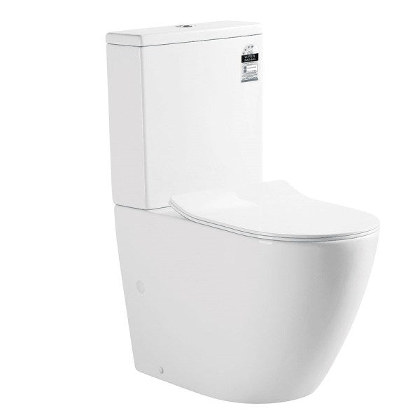 Upgrade your bathroom with the NORTON Back-to-Wall Toilet Suite. Featuring a modern gloss white finish, quiet flush technology and a 20-year warranty.-Toilet Suite-Ezymall AU
