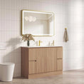 Load image into Gallery viewer, Upgrade your bathroom with the RITA 1175mm Freestanding Vanity. Elegant Oak finish, 2 doors, 4 drawers and premium top options available.-Vanity-Cabinet Only-Legs-Ezymall AU
