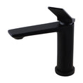 Load image into Gallery viewer, Upgrade your bathroom with the RUSHY Solid Brass Short Basin Mixer in Black. Durable, stylish, and perfect for any modern space. Shop now!-Basin Mixer-Ezymall AU
