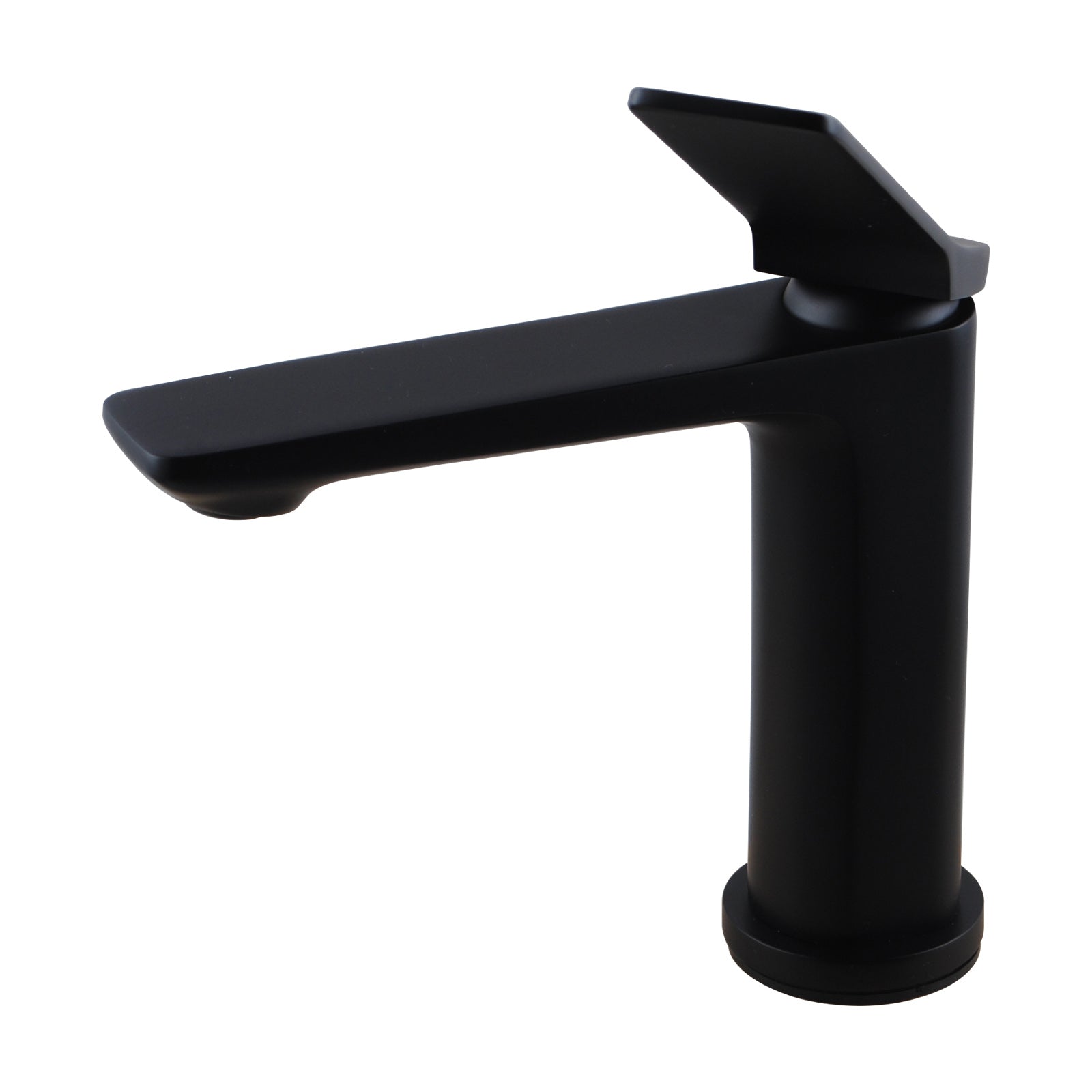 Upgrade your bathroom with the RUSHY Solid Brass Short Basin Mixer in Black. Durable, stylish, and perfect for any modern space. Shop now!-Basin Mixer-Ezymall AU
