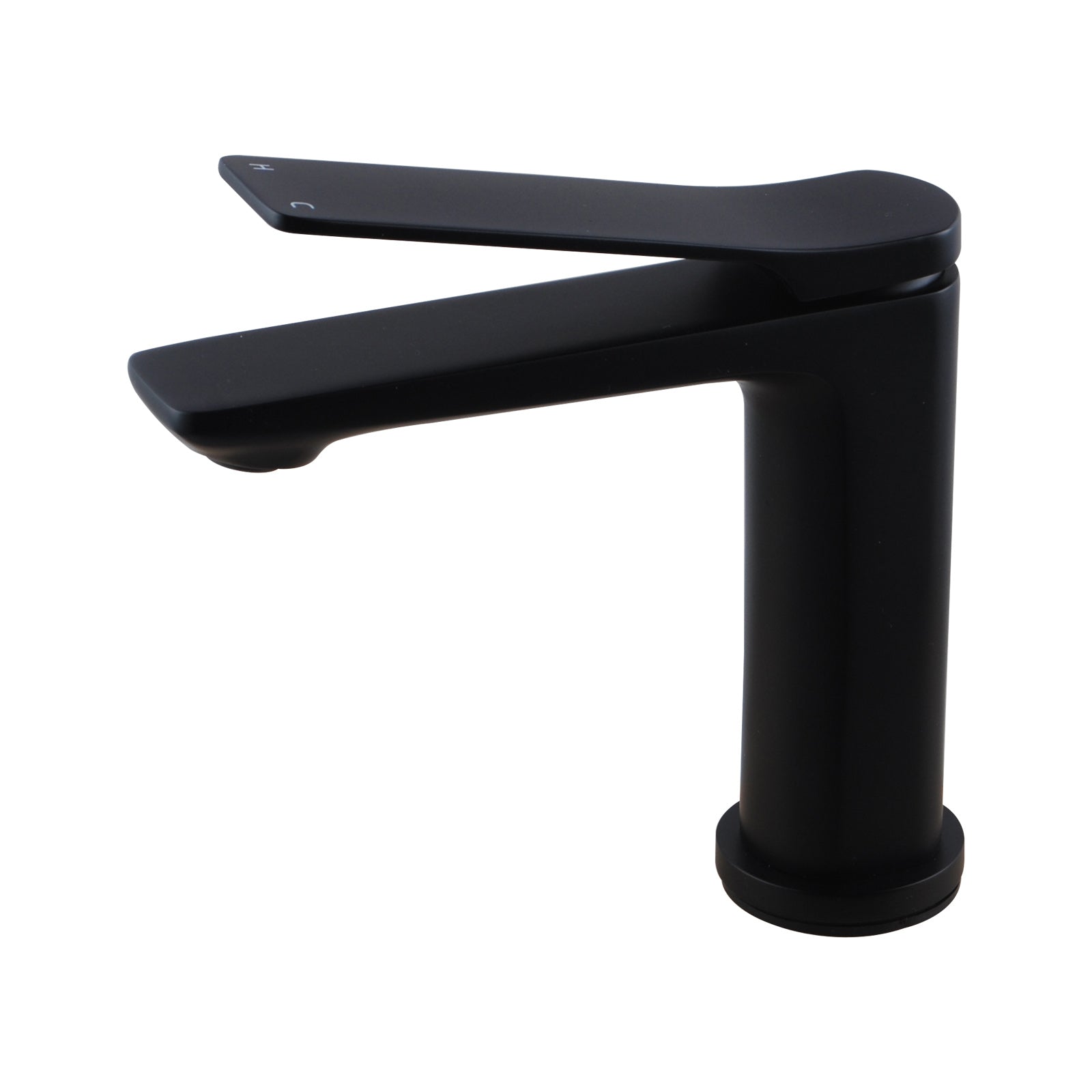 Upgrade your bathroom with the RUSHY Solid Brass Short Basin Mixer in Black. Durable, stylish, and perfect for any modern space. Shop now!-Basin Mixer-Ezymall AU