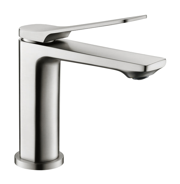 Upgrade your basin with this solid brass short mixer in brushed nickel silver. Shop now for fast Australia wide shipping.-Basin Mixer-Ezymall AU