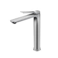 Load image into Gallery viewer, Upgrade your basin with the RUSHY Solid Brass Tall Basin Mixer in Brushed Nickel Silver. Durable and stylish, this mixer adds a touch of elegance. Fast shipping Australia wide.-Basin Mixer-Ezymall AU
