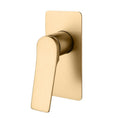 Load image into Gallery viewer, Add a touch of luxury to your bathroom with the RUSHY Solid Brass Wall Mixer in Brushed Brass Gold. This elegant and durable mixer combines style and functionality. Perfect for any modern home. Buy now!-Wall Mixer-Ezymall AU
