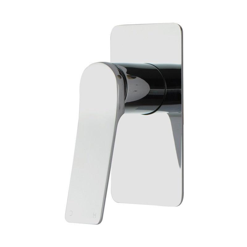 This RUSHY solid brass wall mixer in chrome silver offers durability and a sleek design. Perfect for any modern bathroom. Shop now and enjoy fast shipping!-Wall Mixer-Ezymall AU