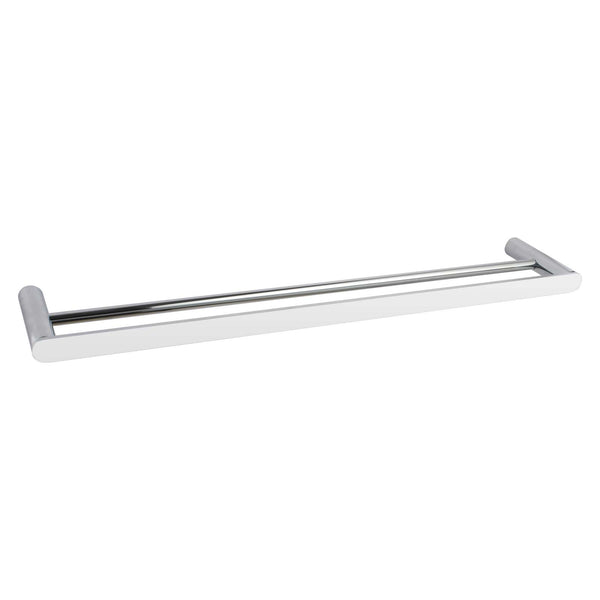 Upgrade your bathroom with the RUSHY Stainless Steel 600mm Double Towel Rail in Chrome Silver. Durable and stylish, this towel rail offers ample space. Fast shipping Australia wide.-Towel Rail-Ezymall AU