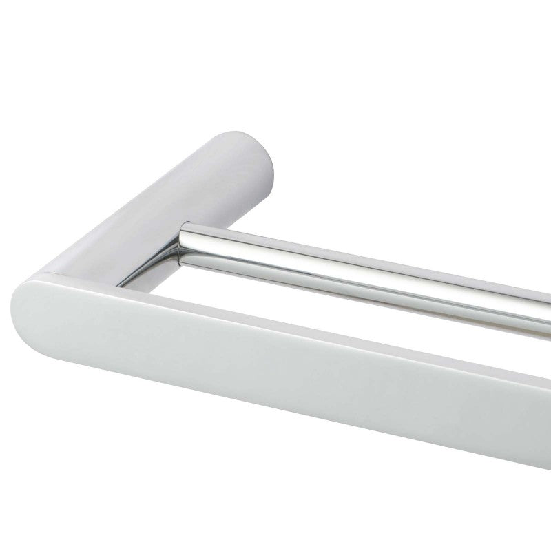 Add style to your bathroom with the RUSHY Stainless Steel 800mm Double Towel Rail in Chrome Silver. Durable and sleek, this towel rail offers ample space. Fast shipping Australia wide.-Towel Rail-Ezymall AU
