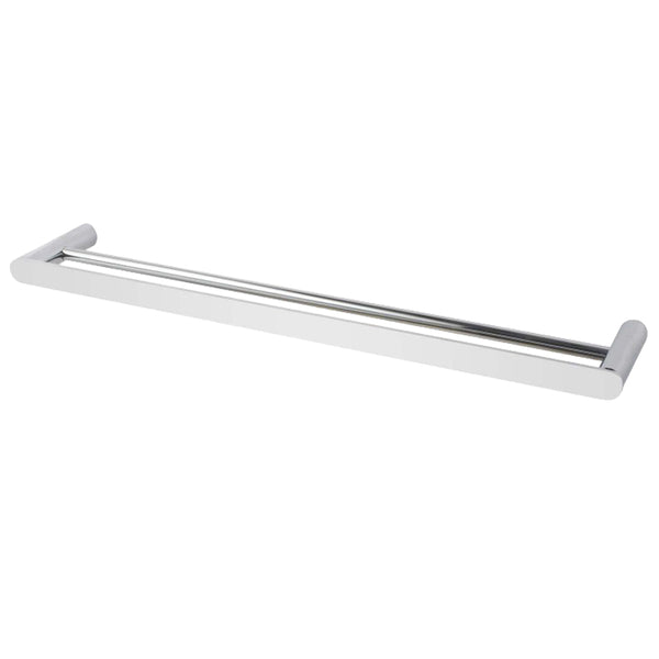 Add style to your bathroom with the RUSHY Stainless Steel 800mm Double Towel Rail in Chrome Silver. Durable and sleek, this towel rail offers ample space. Fast shipping Australia wide.-Towel Rail-Ezymall AU