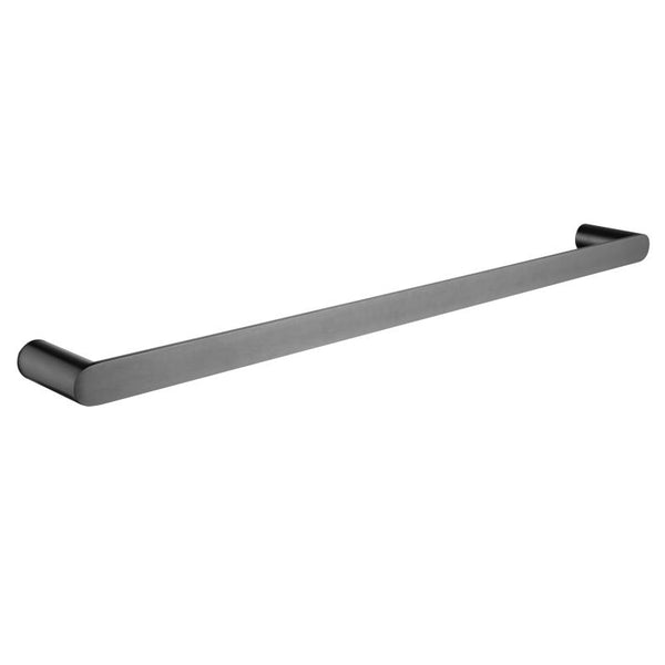 Enhance your bathroom with this RUSHY 800mm gunmetal dark grey stainless steel single towel rail. Durable, stylish, and perfect for any modern bathroom. Fast shipping Australia wide.-Towel Rail-Ezymall AU