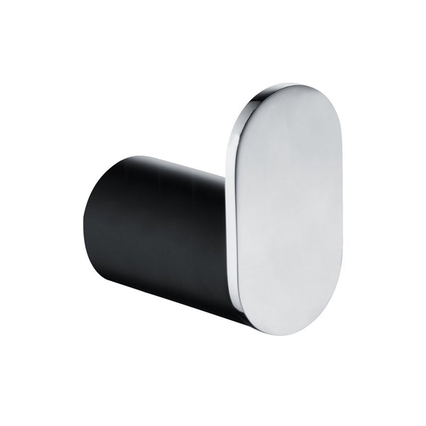 Enhance your bathroom decor with the RUSHY Stainless Steel Robe Hook in black and chrome silver. Durable, stylish, and easy to install. Perfect for any modern bathroom. Shop today!-Robe Hook-Ezymall AU