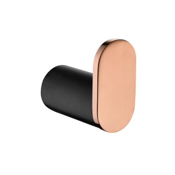 Add a touch of luxury with the RUSHY Stainless Steel Robe Hook in black and rose gold. Stylish and durable. Perfect for modern bathrooms. Buy now!-Robe Hook-Ezymall AU