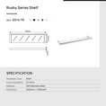 Load image into Gallery viewer, Organize your bathroom essentials with the RUSHY Stainless Steel Shelf in Brushed Brass Gold. This stylish and durable shelf adds a touch of luxury.-Shelf-Ezymall AU
