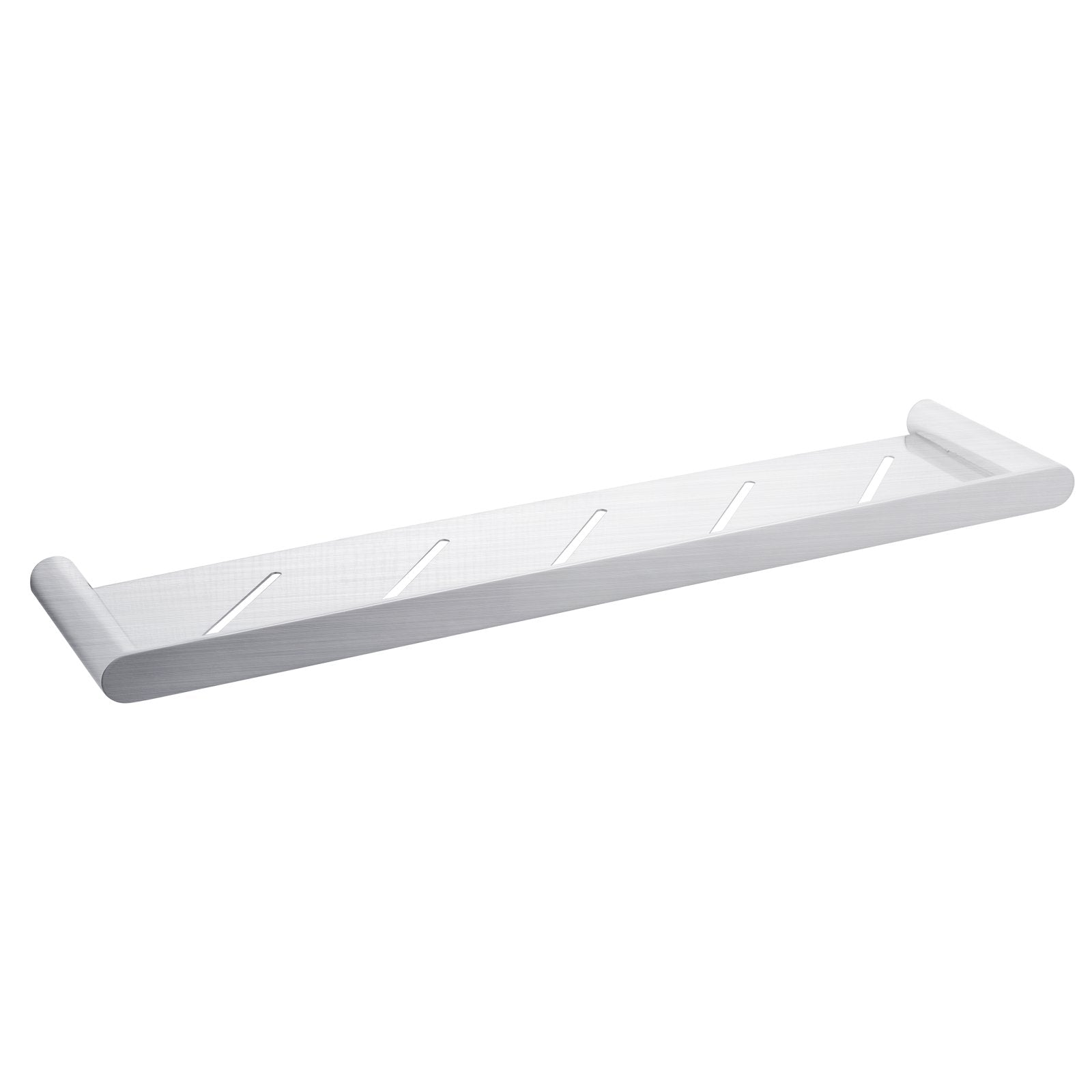 Organize your bathroom essentials with the RUSHY Stainless Steel Shelf in Brushed Nickel Silver. This stylish and durable shelf adds a touch of luxury.-Shelf-Ezymall AU