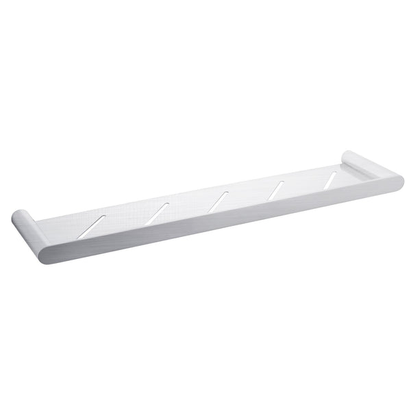 Organize your bathroom essentials with the RUSHY Stainless Steel Shelf in Brushed Nickel Silver. This stylish and durable shelf adds a touch of luxury.-Shelf-Ezymall AU