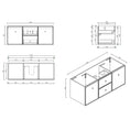 Load image into Gallery viewer, Upgrade your bathroom with the Seattle 1200mm Wall Hung Vanity. Single or double bowl options, generous storage and premium top selections.-Vanity-Cabinet Only-Ezymall AU
