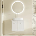 Load image into Gallery viewer, Upgrade your bathroom with the Seattle 600mm Wall Hung Vanity. Matt White finish, two-door storage and premium top options available.-Vanity-Cabinet Only-Ezymall AU
