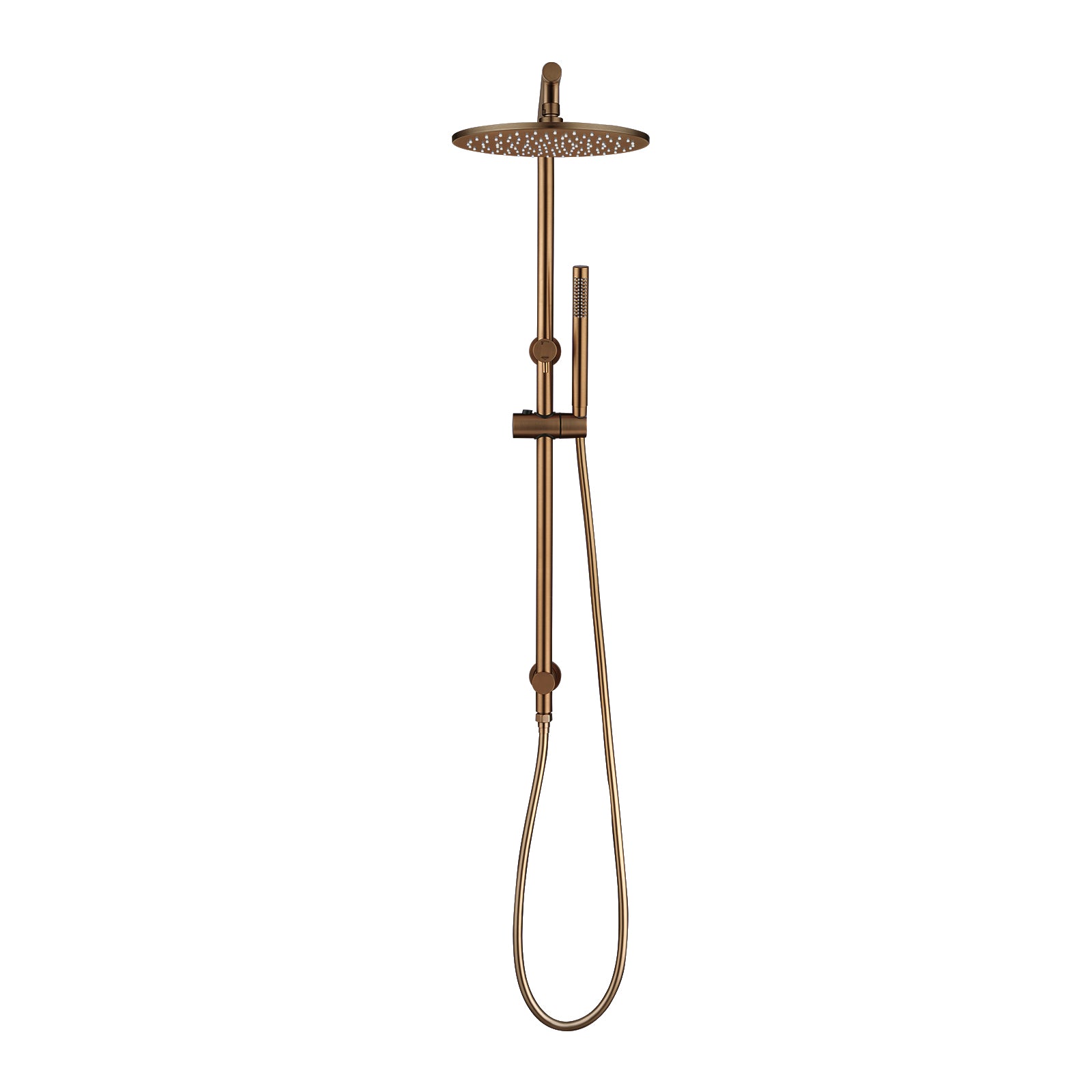 Solid brass 10 shower station brushed copper – view 4