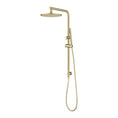 Load image into Gallery viewer, Premium solid brass shower rail set with overhead shower, handheld spray, diverter, flexible wall elbow and 3 Star WELS water efficiency.-Shower Station-Ezymall AU

