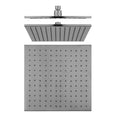 Load image into Gallery viewer, Upgrade your shower with our Solid Brass 250mm Shower Head in square brushed nickel silver. This durable and stylish shower head provides a modern look and a relaxing shower experience.-Shower Head-Ezymall AU
