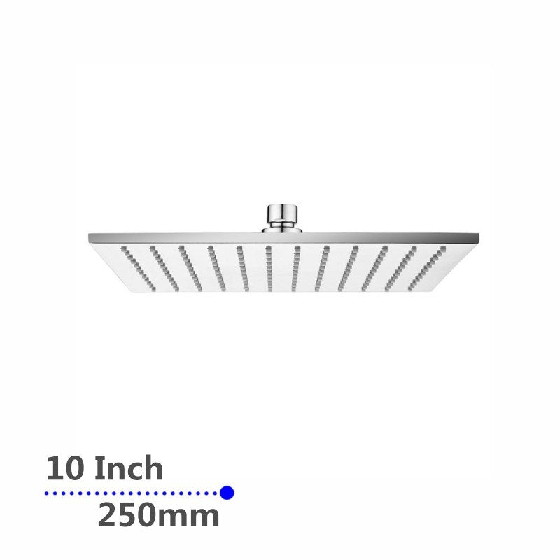 Experience a luxurious shower with our Solid Brass 250mm Shower Head Square in Chrome Silver. Durable, stylish, and easy to install. Shop now at Ezymall Australia!-Shower Head-Ezymall AU