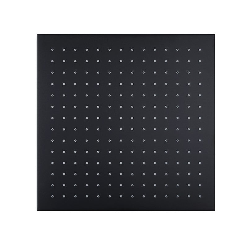 Experience a luxurious shower with this 300mm square shower head in black stainless steel. Its sleek design provides a modern touch to any bathroom. Enjoy full coverage.-Shower Head-Ezymall AU