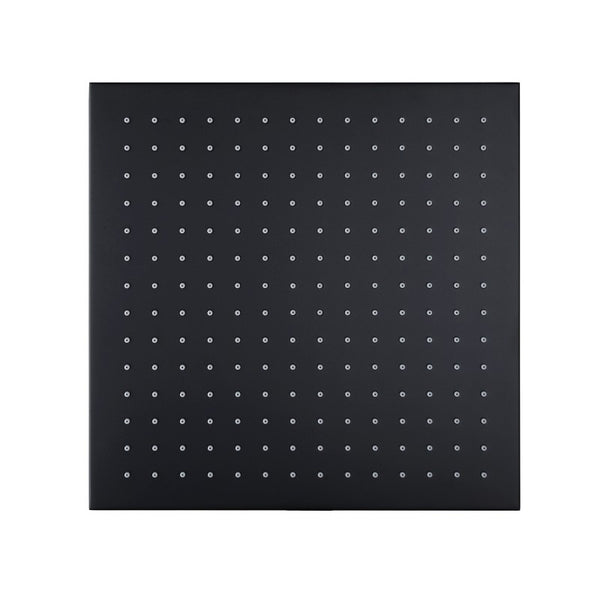 Experience a luxurious shower with this 300mm square shower head in black stainless steel. Its sleek design provides a modern touch to any bathroom. Enjoy full coverage.-Shower Head-Ezymall AU