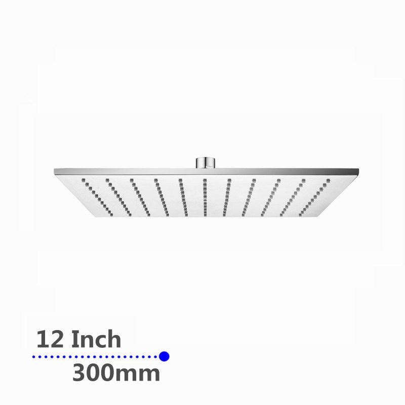 Enjoy a refreshing shower experience with our Stainless Steel 300mm Shower Head Square in Chrome Silver. Modern design and easy to install. Shop now at Ezymall Australia!-Shower Head-Ezymall AU