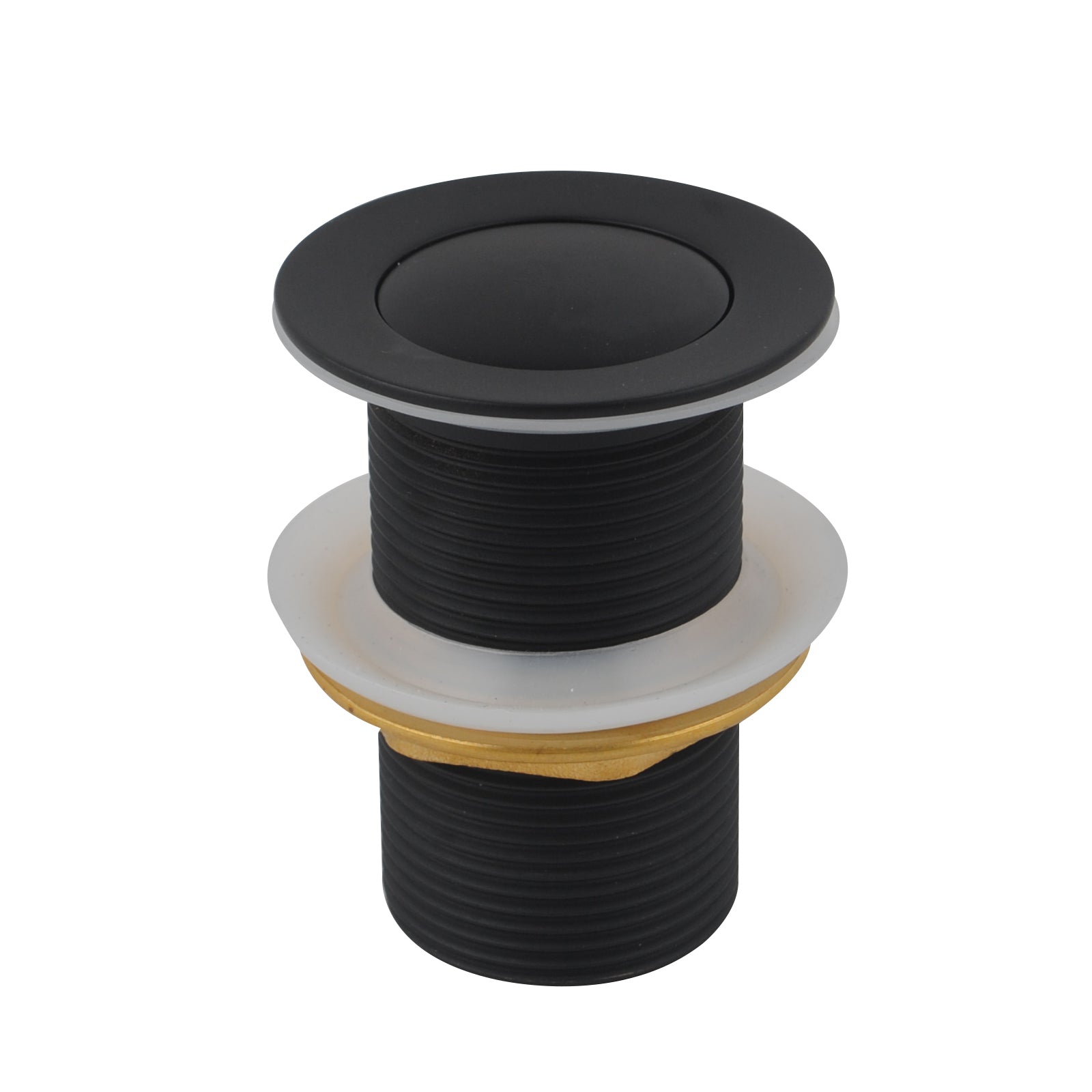 Upgrade your basin with our Solid Brass Mushroom Pop Up Waste. Designed without overflow and a 32/40mm size, this black waste combines durability with a modern aesthetic. Perfect for any contemporary bathroom.-Sink Waste-Ezymall AU