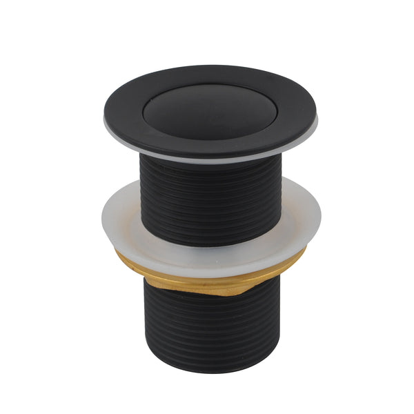 Upgrade your basin with our Solid Brass Mushroom Pop Up Waste. Designed without overflow and a 32/40mm size, this black waste combines durability with a modern aesthetic. Perfect for any contemporary bathroom.-Sink Waste-Ezymall AU