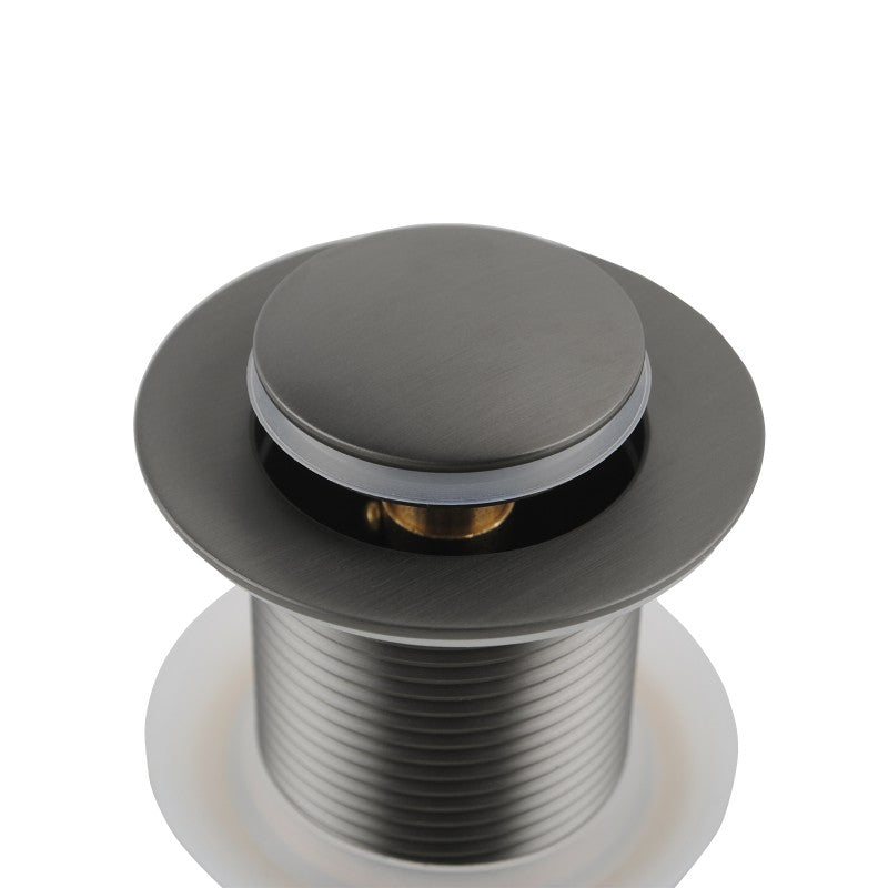 Upgrade your basin with our Solid Brass Pop Up Waste in Gunmetal Grey. Designed without overflow and fits 32/40mm outlets. Durable, stylish, and easy to install. Perfect for any modern bathroom. Shop now!-Sink Waste-Ezymall AU