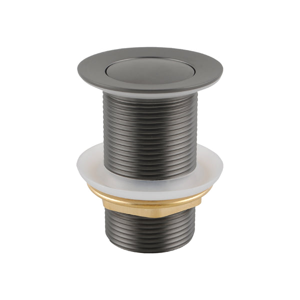 Upgrade your basin with our Solid Brass Pop Up Waste in Gunmetal Grey. Designed without overflow and fits 32/40mm outlets. Durable, stylish, and easy to install. Perfect for any modern bathroom. Shop now!-Sink Waste-Ezymall AU