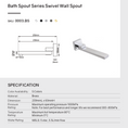 Load image into Gallery viewer, Upgrade your bathroom with our Solid Brass Basin/Bath Swivel Wall Spout in Brushed Brass Gold. Durable, stylish, and perfect for modern Australian homes.-Swivel Spout-Ezymall AU
