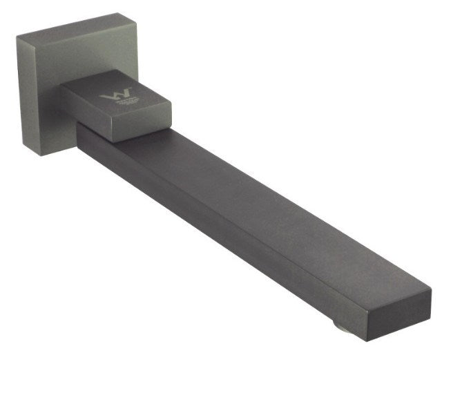 Upgrade your bathroom with our Solid Brass Basin/Bath Swivel Wall Spout in Gunmetal Grey. Durable, stylish, and perfect for modern Australian homes.-Swivel Spout-Ezymall AU