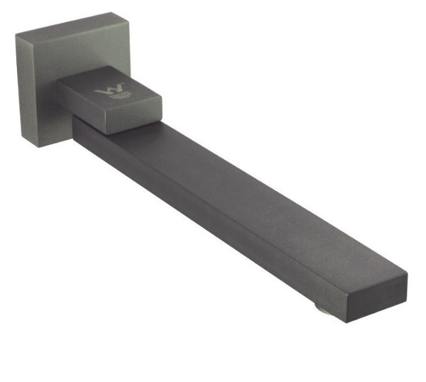 Upgrade your bathroom with our Solid Brass Basin/Bath Swivel Wall Spout in Gunmetal Grey. Durable, stylish, and perfect for modern Australian homes.-Swivel Spout-Ezymall AU