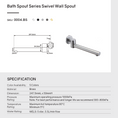 Load image into Gallery viewer, Upgrade your bathroom with this solid brass swivel wall spout in black. Its round design adds a touch of elegance to any basin or bath. Durable, stylish, and easy to install.-Swivel Spout-Ezymall AU
