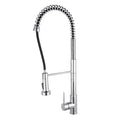Load image into Gallery viewer, Upgrade your kitchen with this solid brass pull-out kitchen mixer in chrome silver. Durable, stylish, and functional. Perfect for any modern kitchen. Shop now!-Kitchen Mixer-Ezymall AU
