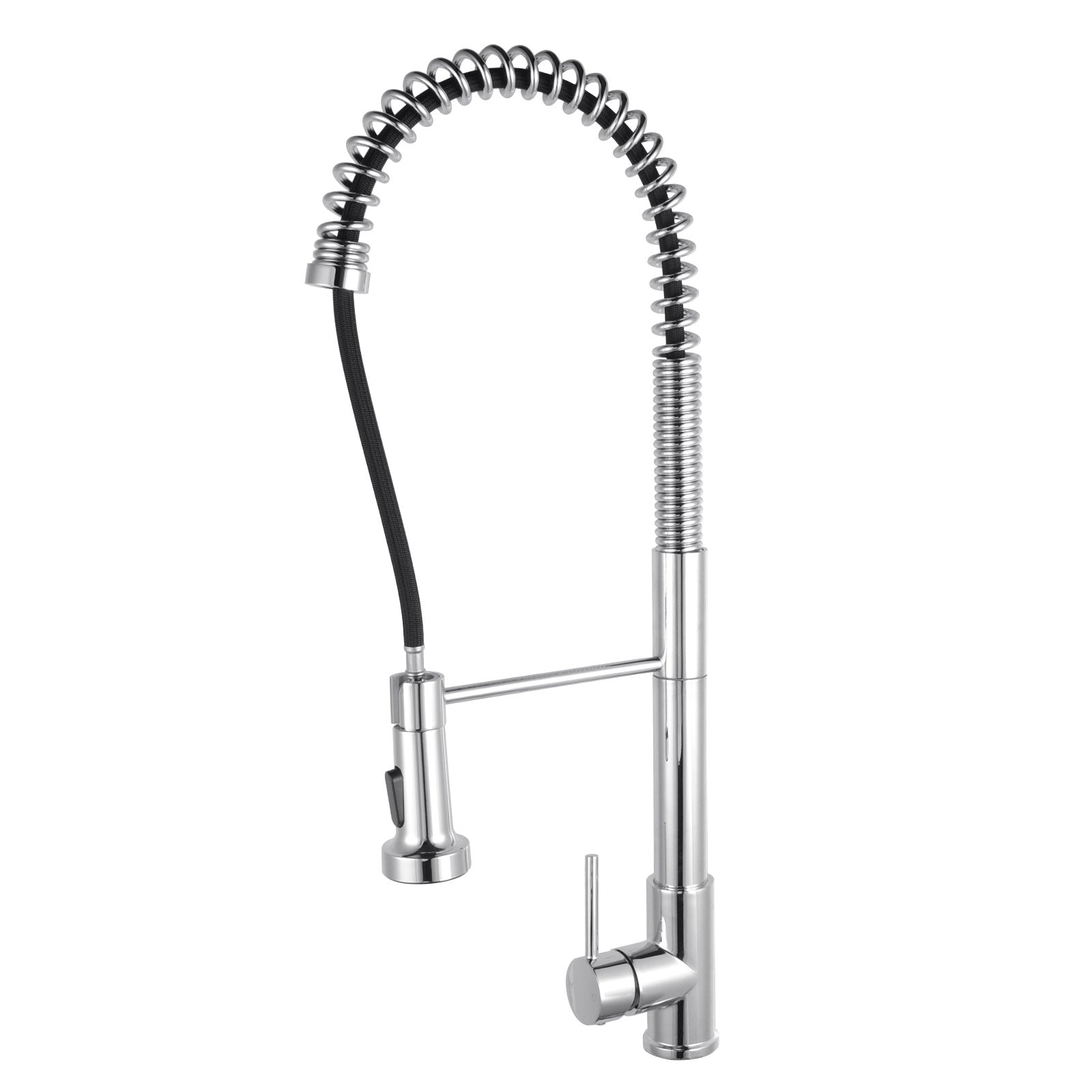 Upgrade your kitchen with this solid brass pull-out kitchen mixer in chrome silver. Durable, stylish, and functional. Perfect for any modern kitchen. Shop now!-Kitchen Mixer-Ezymall AU
