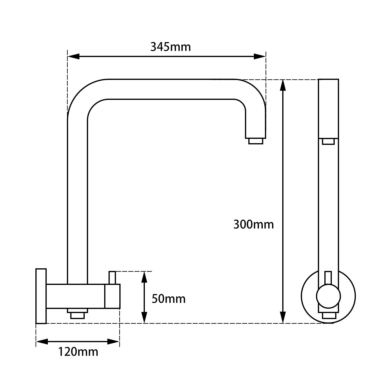 Upgrade your shower with our Black Stainless Steel & Solid Brass Fixed Shower Rail Round. Stylish, durable, and easy to install. Shop now for a modern shower!-Shower Rail-Ezymall AU