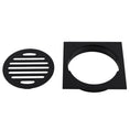 Load image into Gallery viewer, Install the Solid Brass Floor Drain (110x110mm) in Black. Durable and efficient, this floor drain prevents clogging and adds a modern touch to your bathroom. Perfect for any contemporary space. Shop now!-Floor Waste-Ezymall AU
