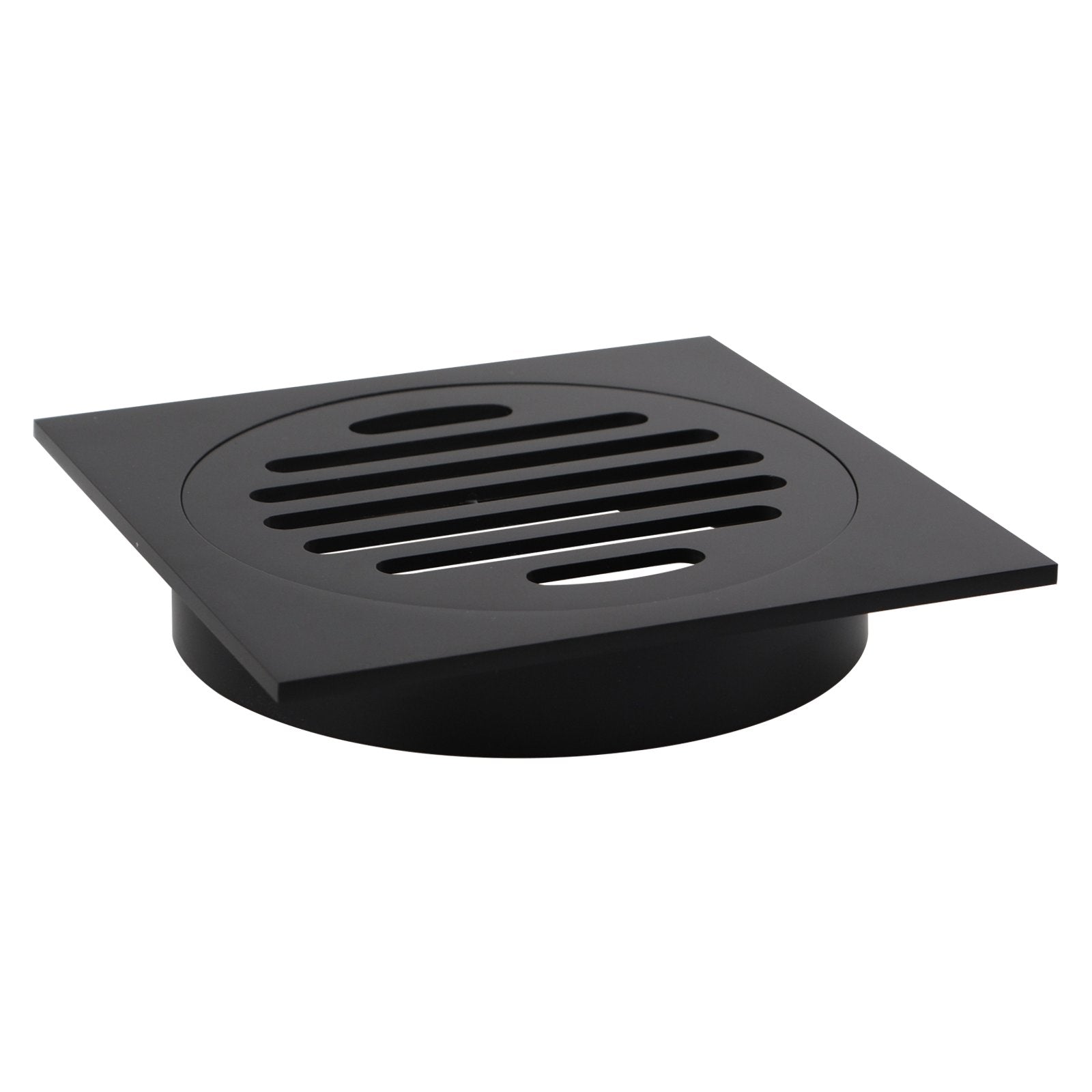 Install the Solid Brass Floor Drain (110x110mm) in Black. Durable and efficient, this floor drain prevents clogging and adds a modern touch to your bathroom. Perfect for any contemporary space. Shop now!-Floor Waste-Ezymall AU