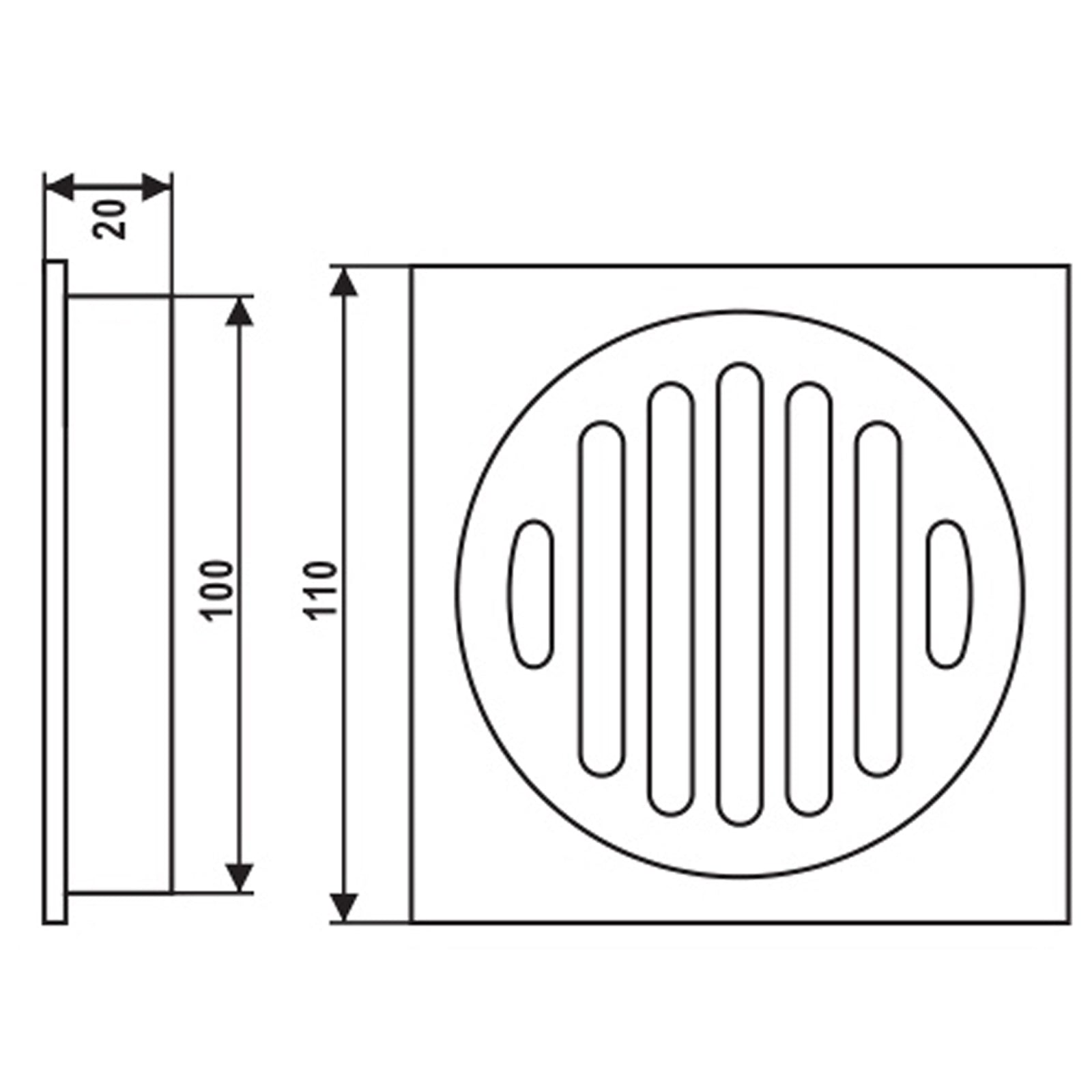 Get a Solid Brass Floor Drain (110x110mm) in Chrome Silver. Durable and stylish, perfect for any bathroom. High-quality materials. Shop now!-Floor Waste-Ezymall AU